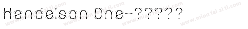 Handelson 0ne字体转换